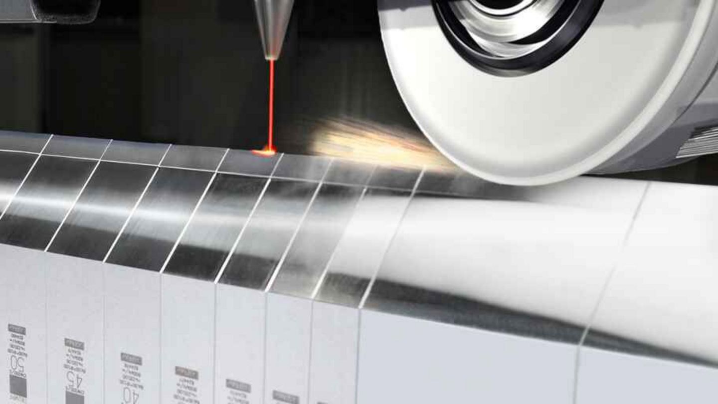 Bending tools are reground with lasers