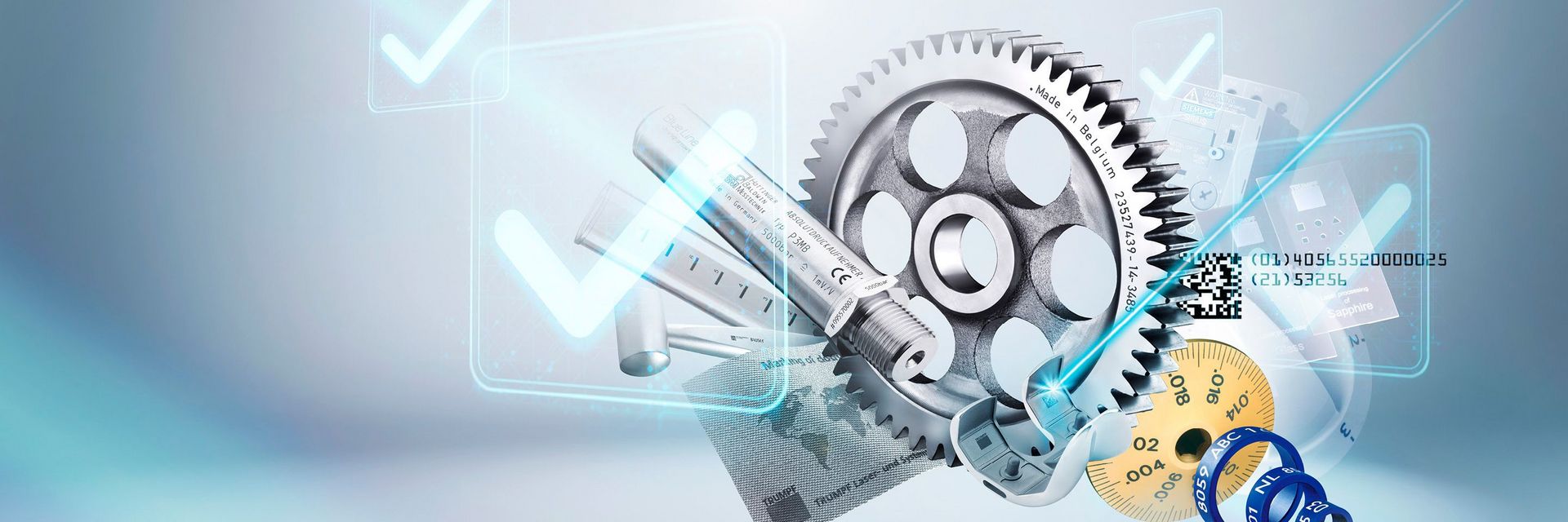 Key visual of TruMark product finder from TRUMPF