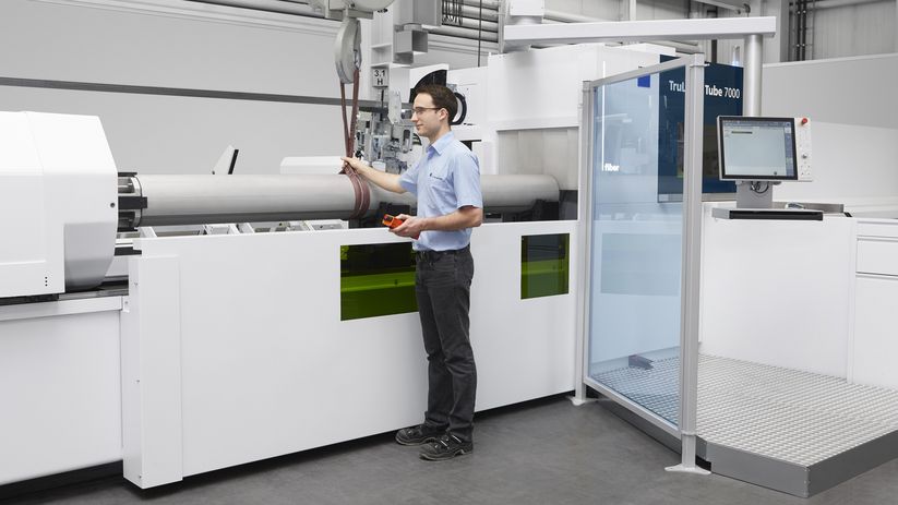 TruLaser Tube 7000 fiber, open machine concept