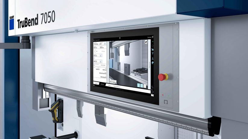 TruBend Series 7000, pivotable monitor